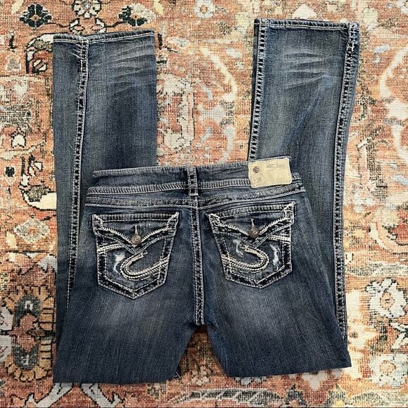 Silver Jeans Suki Mid Slim Boot 28 W 33 L - Picture 1 of 10